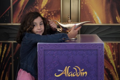 Entrada do espetáculo Aladdin em Piccadilly Circus